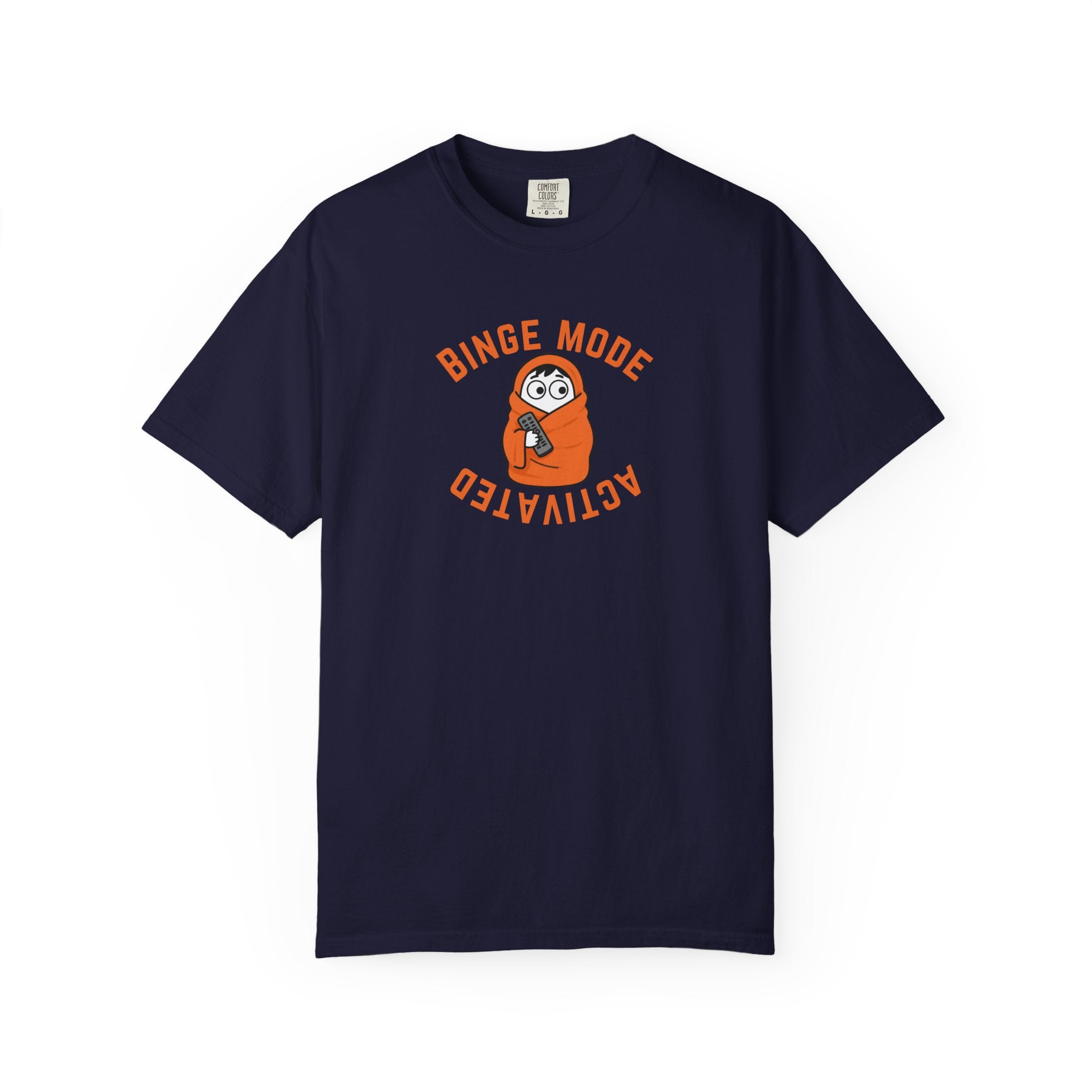 Binge Mode Activated Unisex T-Shirt — Cozy Blanket Sloth TV Watching Tee