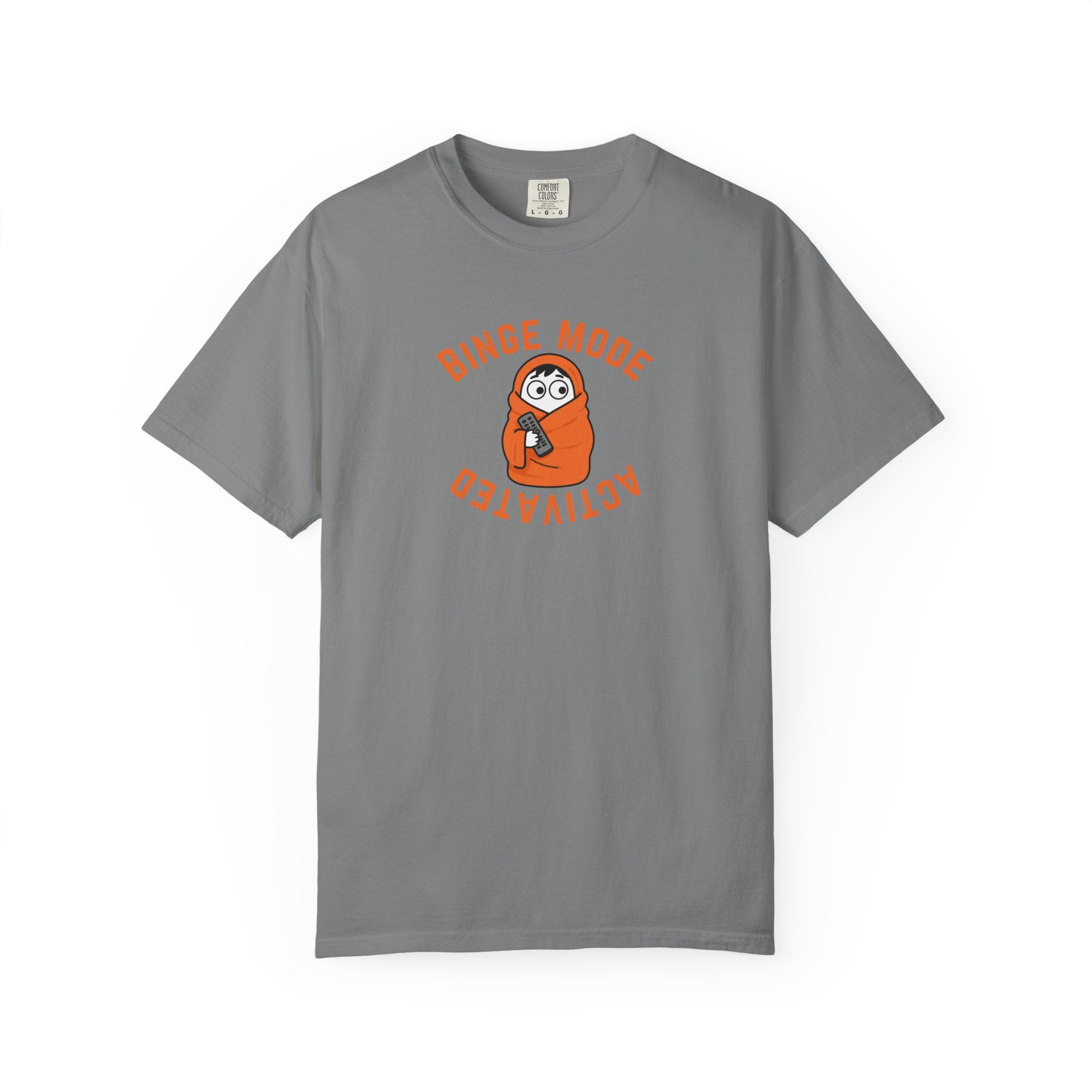 Binge Mode Activated Unisex T-Shirt — Cozy Blanket Sloth TV Watching Tee