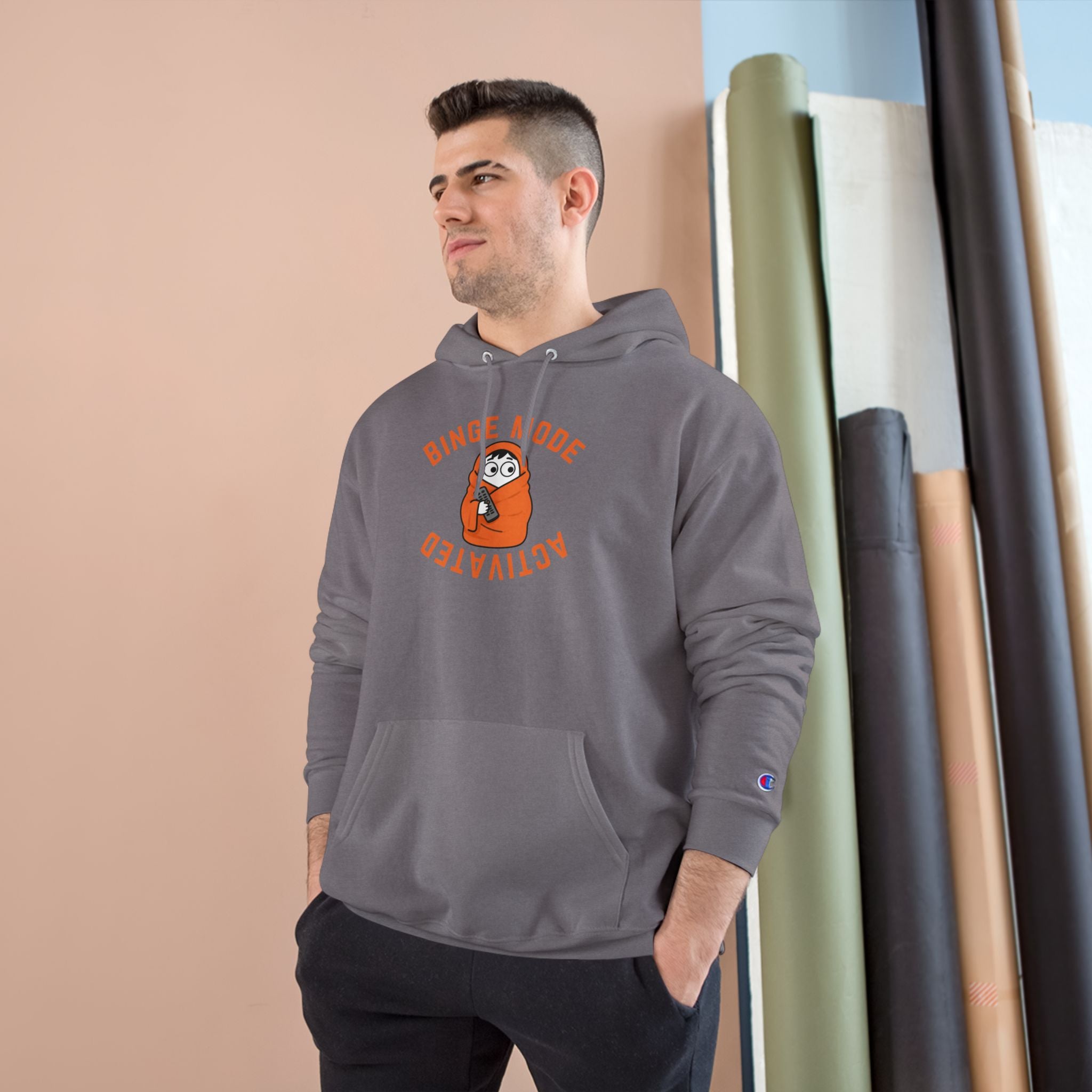 Binge Mode Activated Unisex Hoodie — Cozy Blanket Sloth TV Watching Hoodie