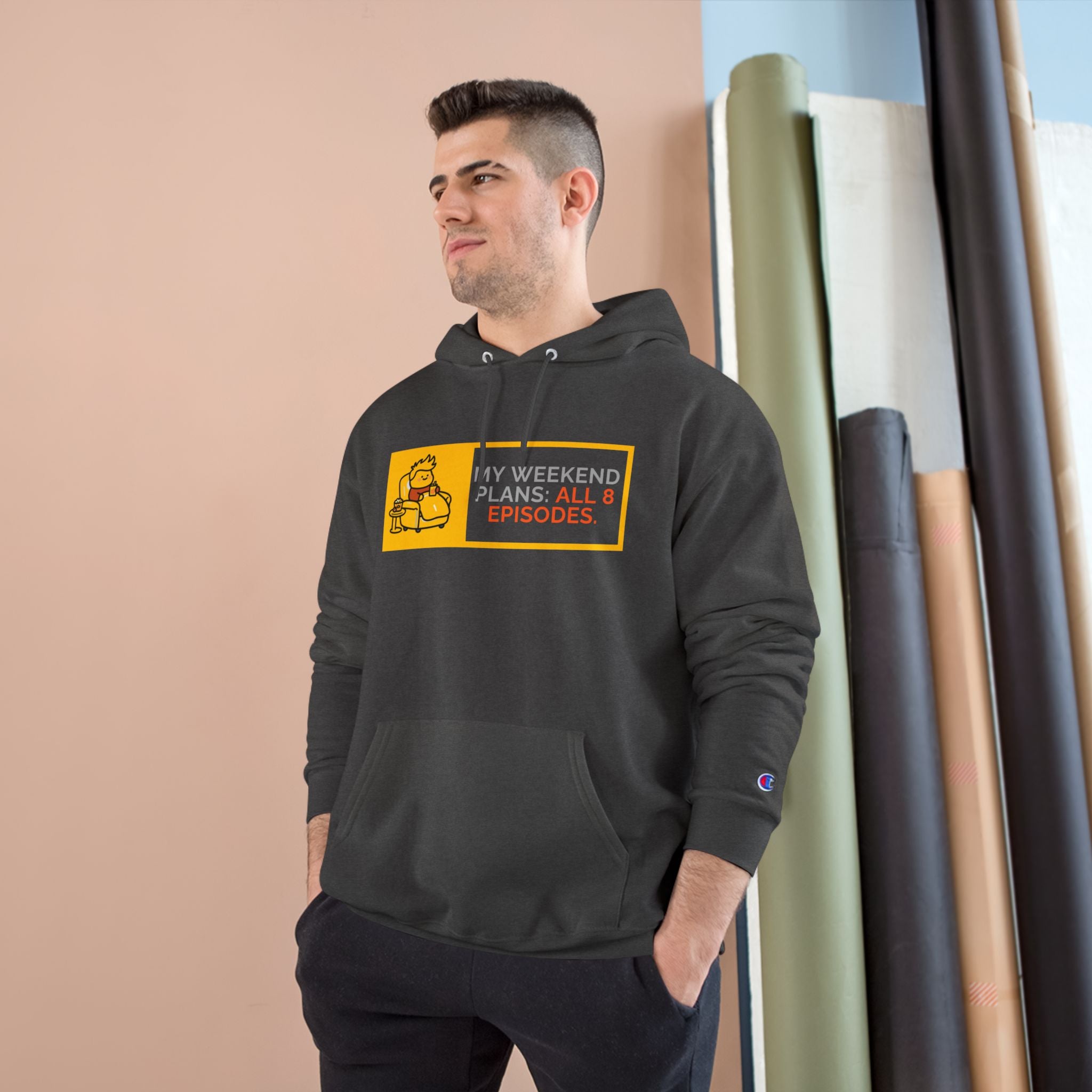 TV Binge Pullover — “My Weekend Plans: All 8 Episodes” Unisex  Hoodie