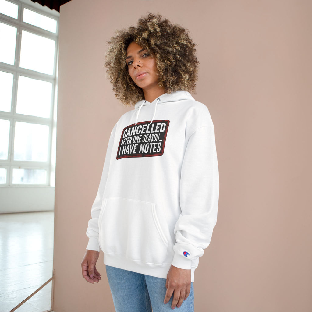 Unisex Hoodie — "Cancelled After One Season. I Have Notes." Vintage TV Critic Hoodie