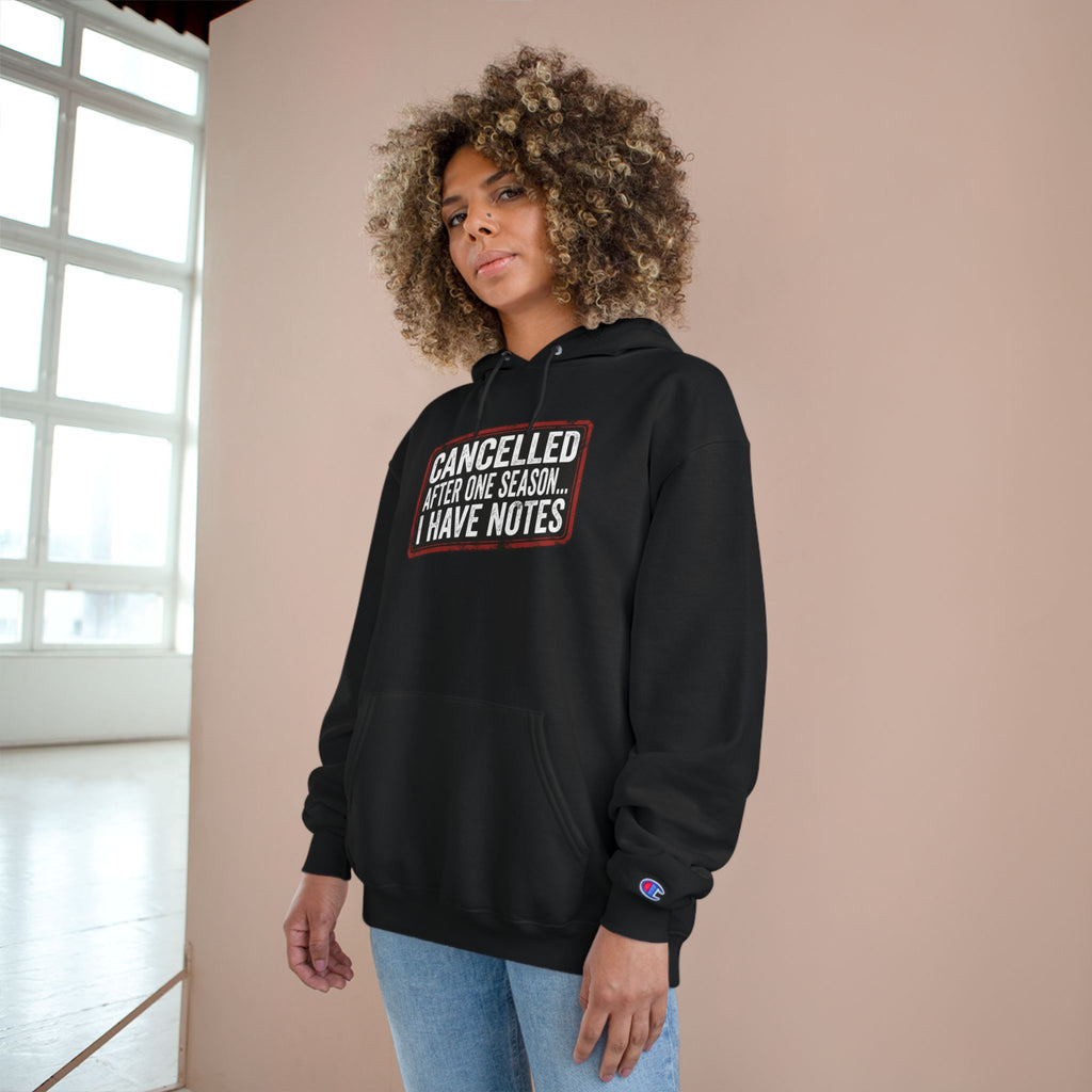 Unisex Hoodie — "Cancelled After One Season. I Have Notes." Vintage TV Critic Hoodie