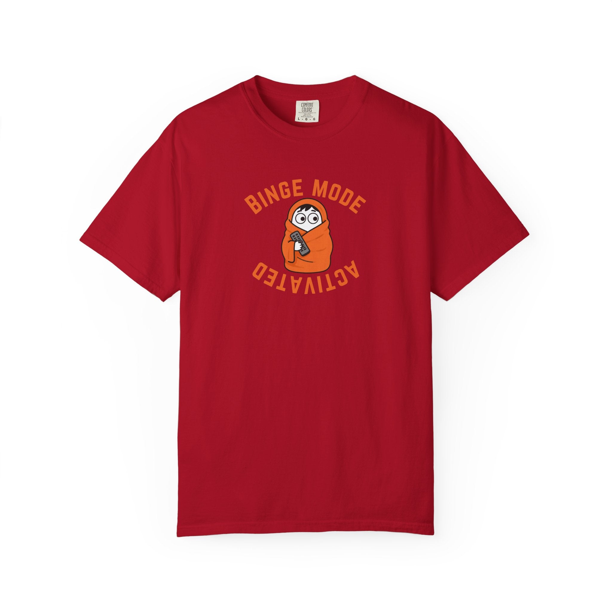 Binge Mode Activated Unisex T-Shirt — Cozy Blanket Sloth TV Watching Tee