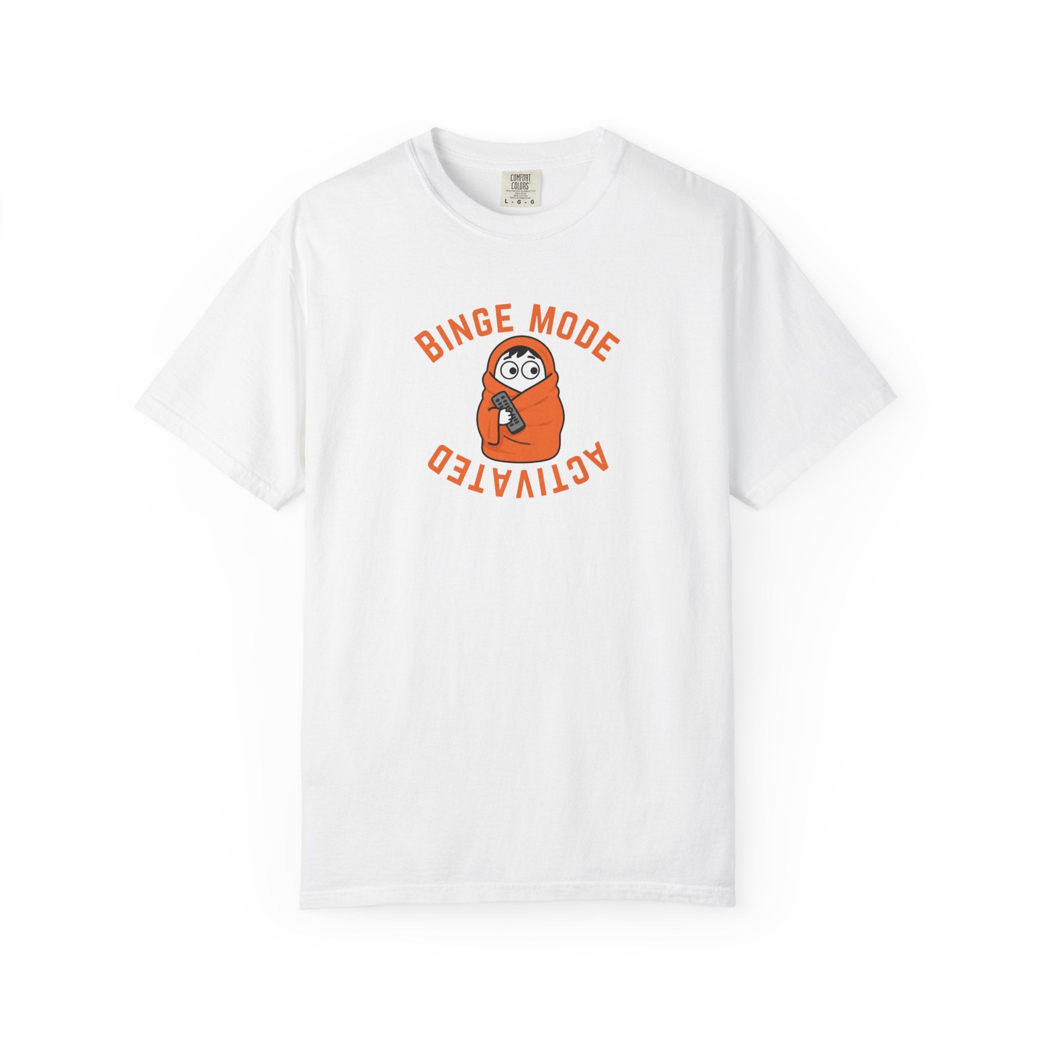 Binge Mode Activated Unisex T-Shirt — Cozy Blanket Sloth TV Watching Tee