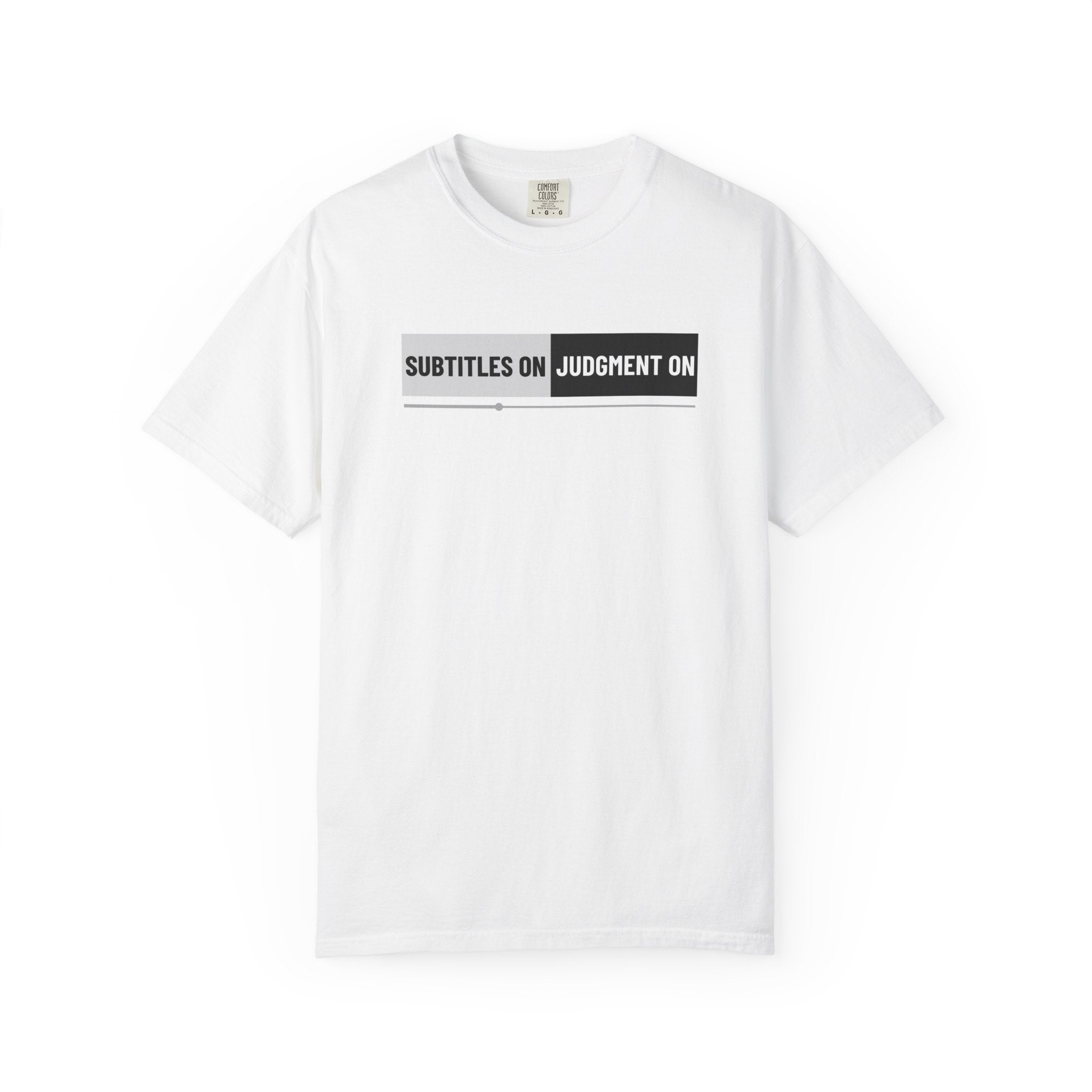 Subtitles On, Judgment Off Graphic Unisex T-Shirt