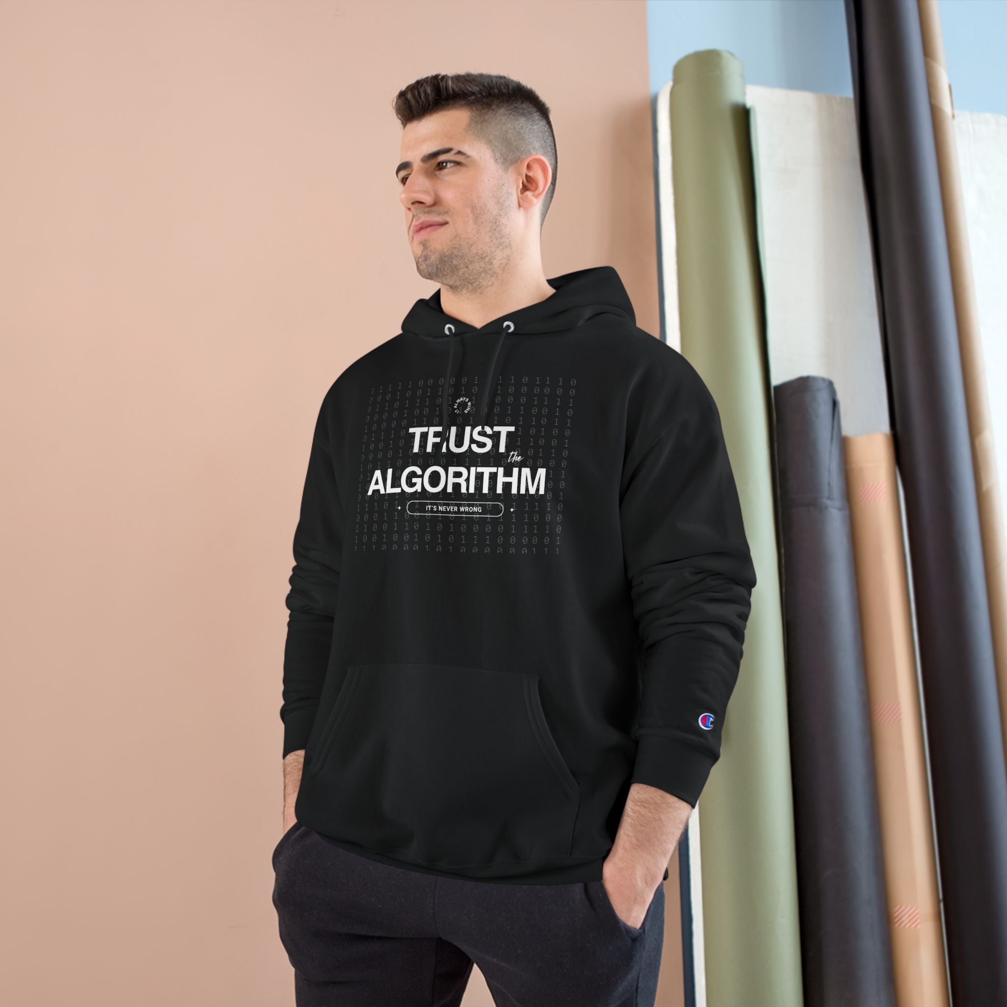 Trust the Algorithm Unisex Hoodie — Tech Humor Pullover for Coders
