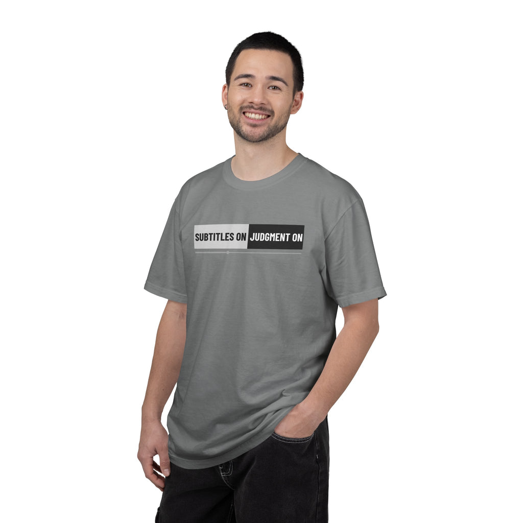 Subtitles On, Judgment Off Graphic Unisex T-Shirt