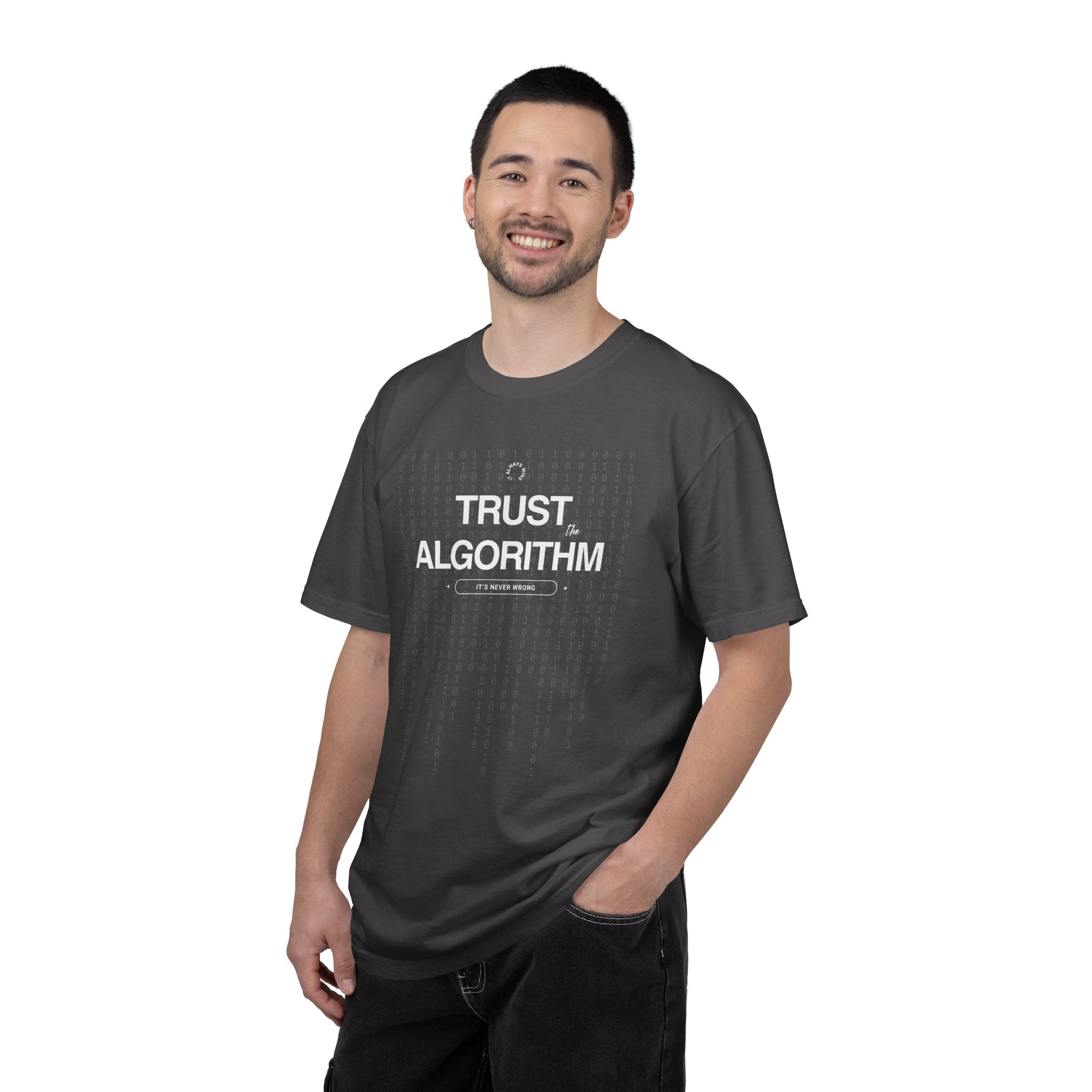 Trust the Algorithm Unisex T-Shirt — Techy Binary Graphic Tee