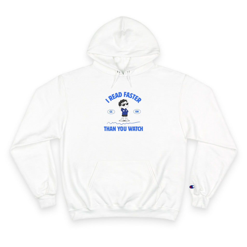 Reading Unisex Hoodie - "I Read Faster Than You Watch" Cozy Booklover Pullover