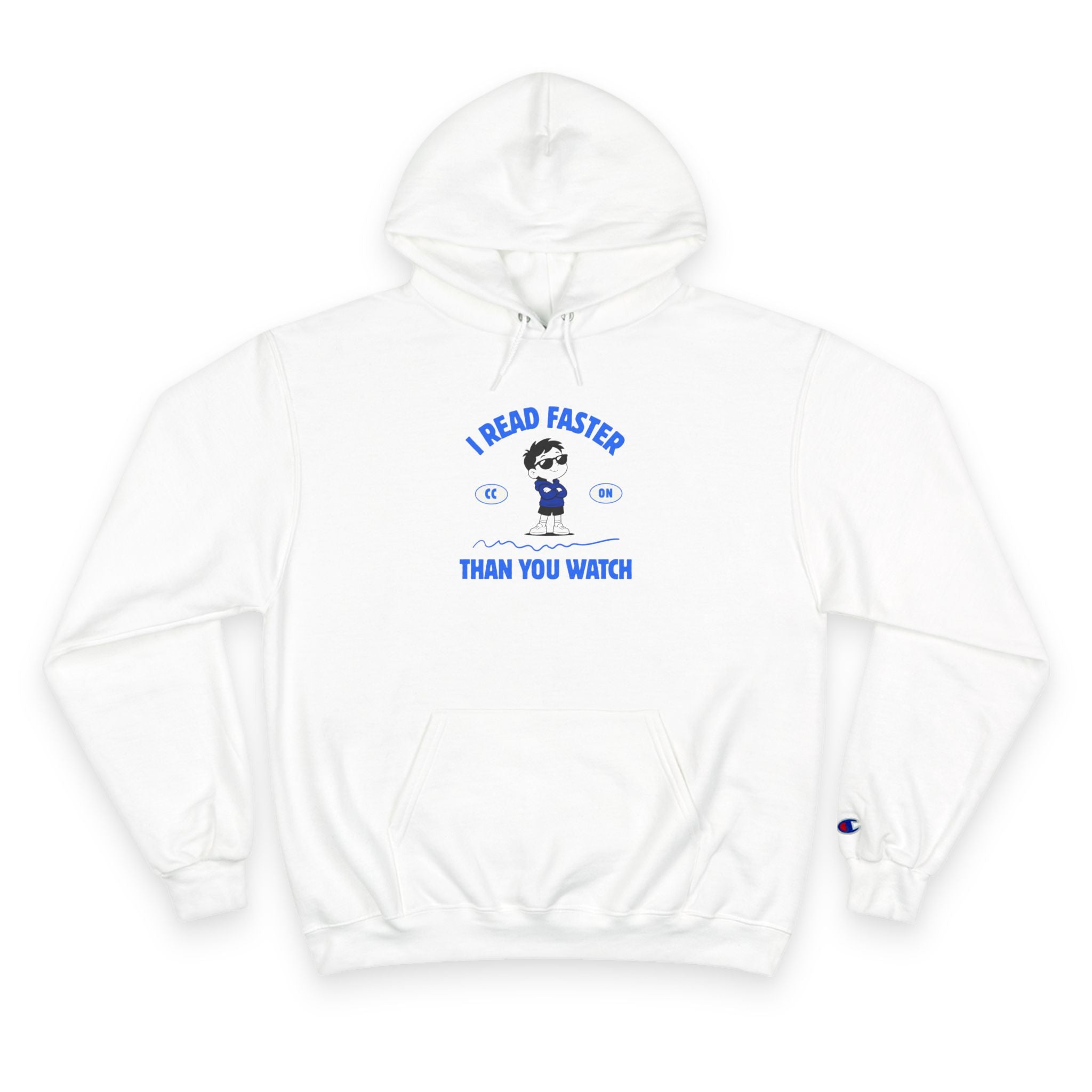 Reading Unisex Hoodie - "I Read Faster Than You Watch" Cozy Booklover Pullover