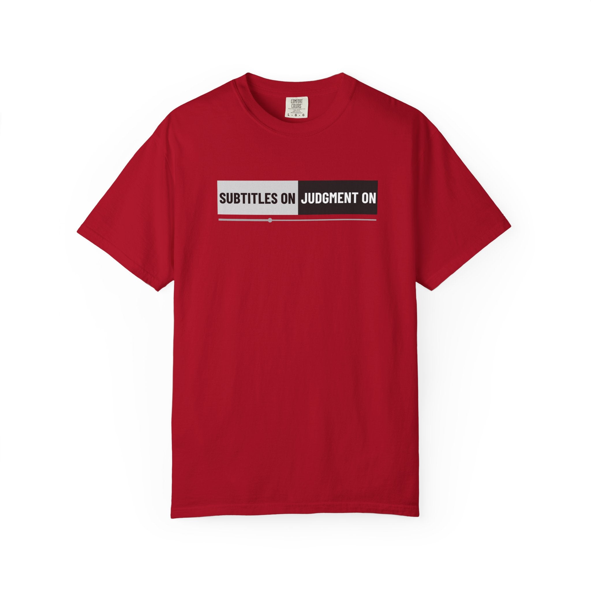 Subtitles On, Judgment Off Graphic Unisex T-Shirt