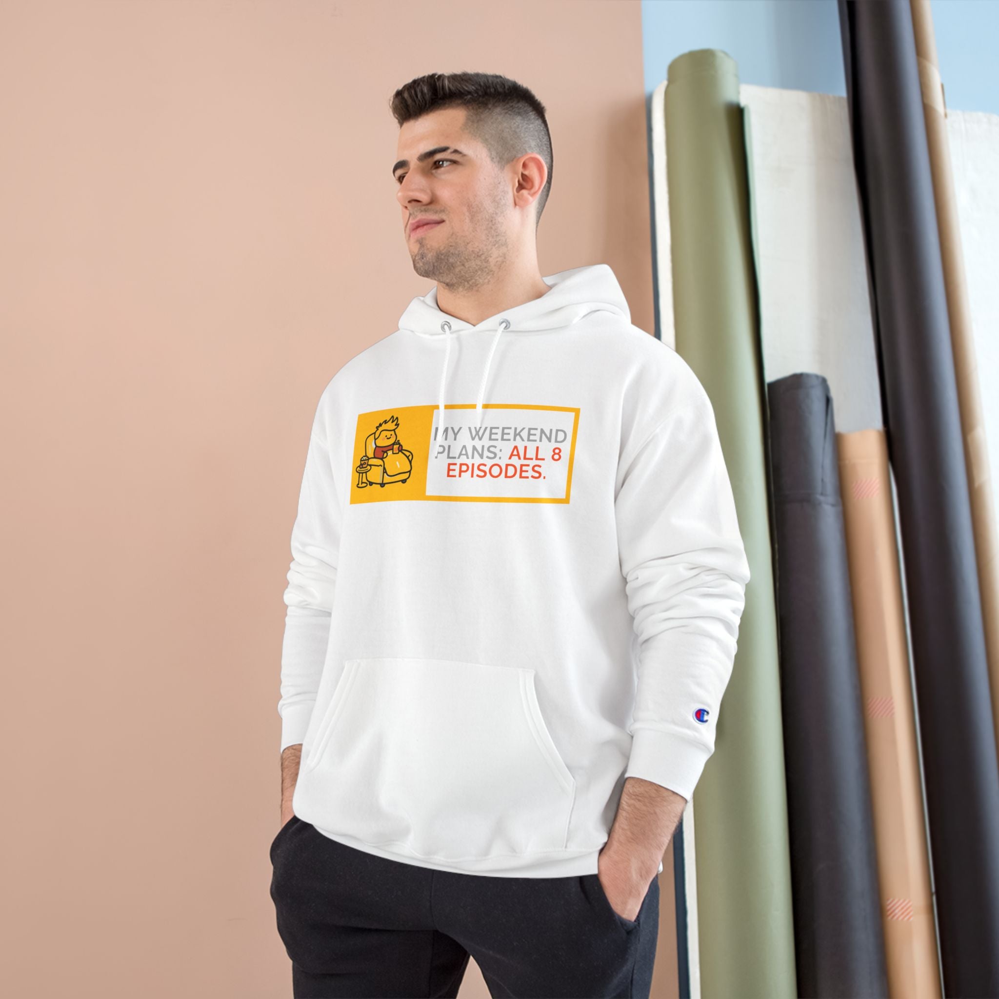 TV Binge Pullover — “My Weekend Plans: All 8 Episodes” Unisex  Hoodie