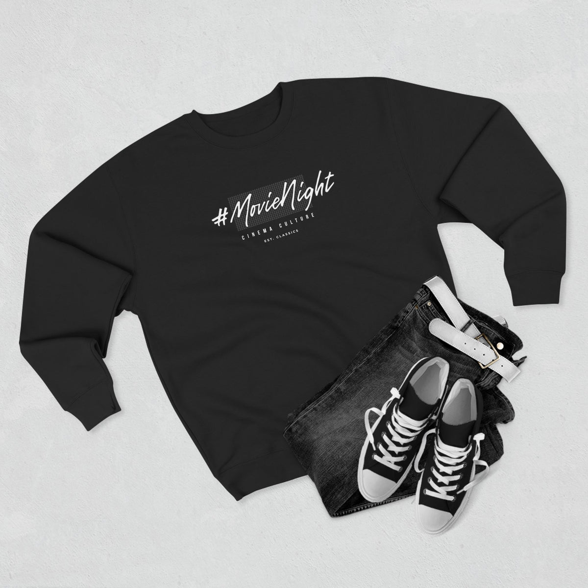Premium - MovieNight Crewneck Unisex Sweatshirt