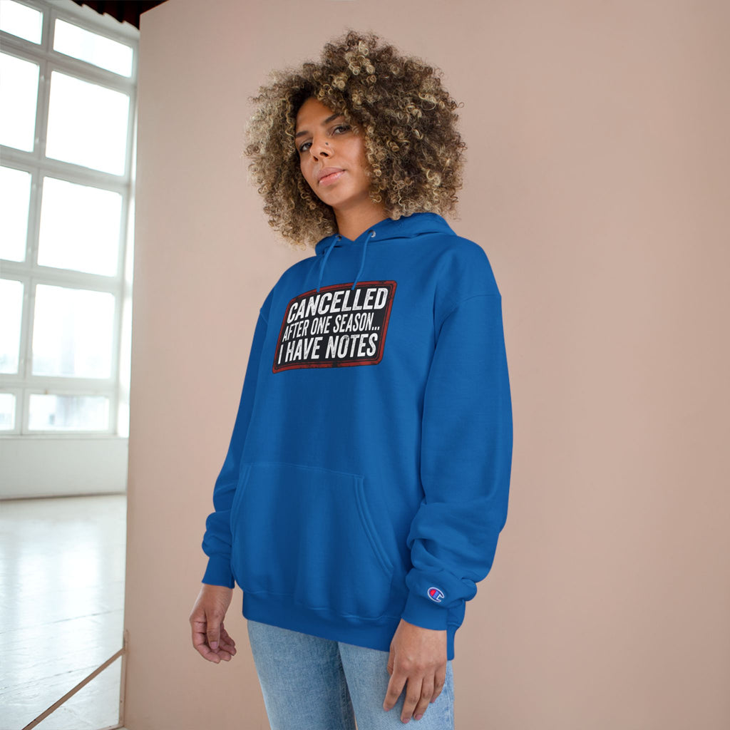 Unisex Hoodie — "Cancelled After One Season. I Have Notes." Vintage TV Critic Hoodie