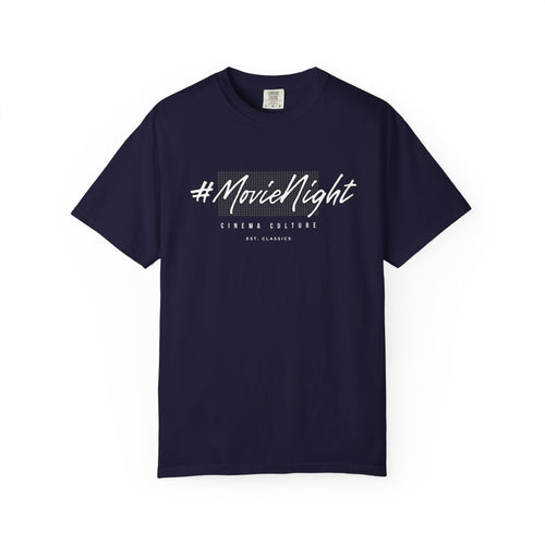 #MovieNight Unisex T-Shirt — Retro Script Movie Night Tee