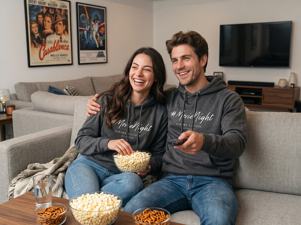 Premium - Couple's Matching Movie Night Hoodie