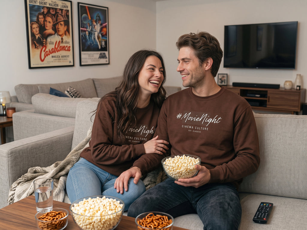 Premium - Couple's Matching Movie Night Sweatshirts