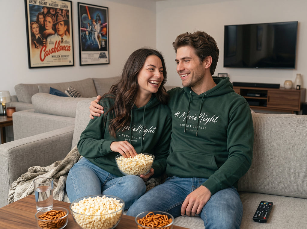 Premium - Couple's Matching Movie Night Hoodie
